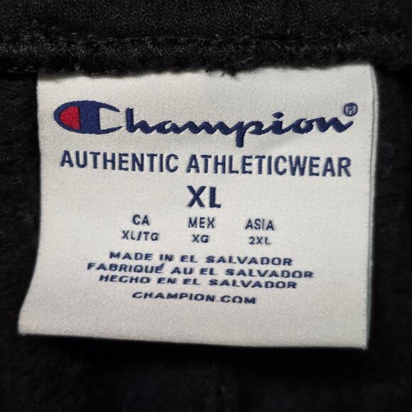 Champion Fleece Jogging Pants Men’s XL Gray Drawstring Athletic Sweatpants - Picture 3 of 7